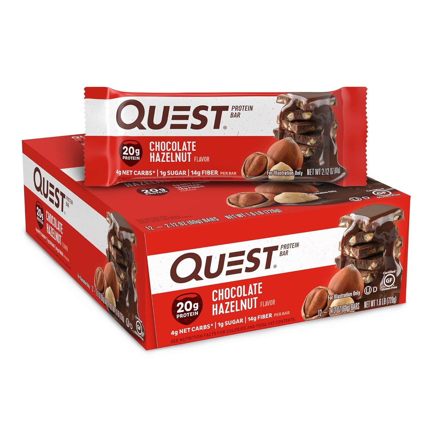 Quest Nutrition Ultimate Variety Pack Protein Bars, High Protein, Low Carb, Gluten Free, Keto Friendly, 12 Count