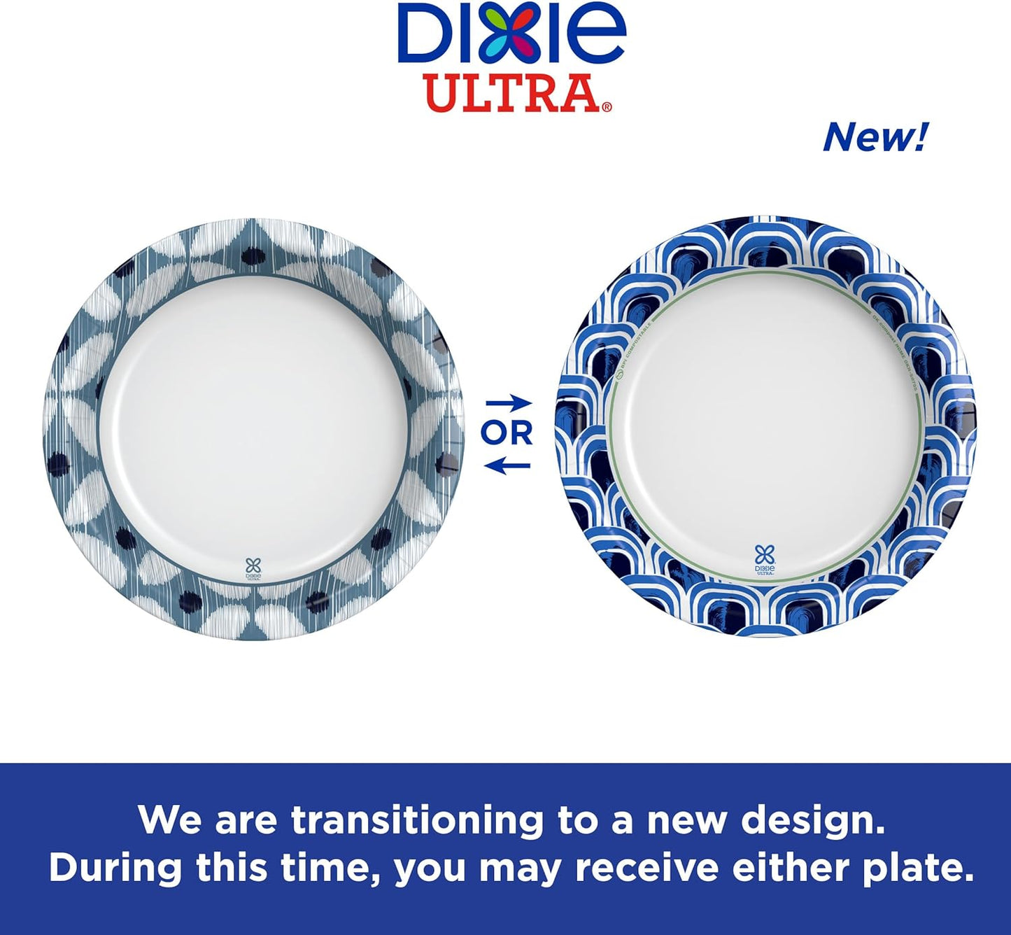 Dixie Ultra, Deep Dish Paper Plates, 28 Oz, 40 Count, Heavy Duty, Microwave-Safe, Soak-Proof, Cut Resistant, Disposable Plates For Heavy, Messy Meals