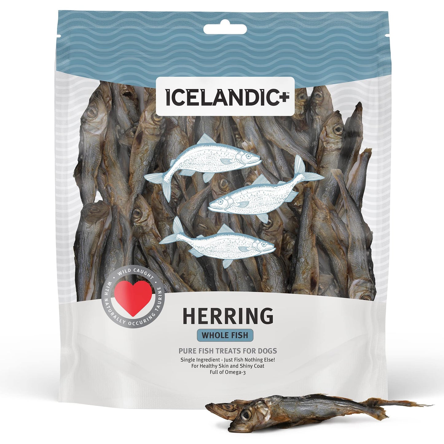 Icelandic+ Herring Whole Fish Dog Treat 3-oz Bag