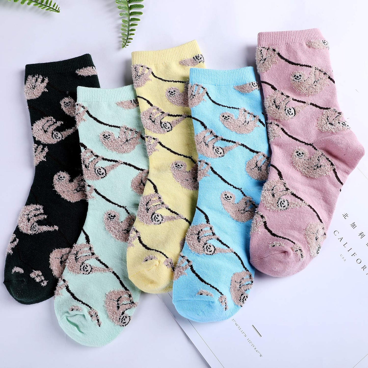 Jeasona Women's Cat Socks Cat Gifts Cute Animal Socks Dog Owl Gifts for Women