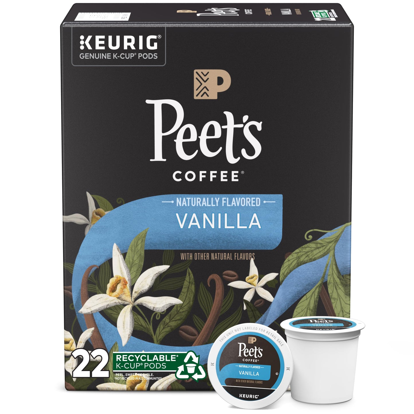 Peet's Coffee, Dark Roast K-Cup Pods for Keurig Brewers - Major Dickason's Blend 75 Count (1 Box of 75 K-Cup Pods)