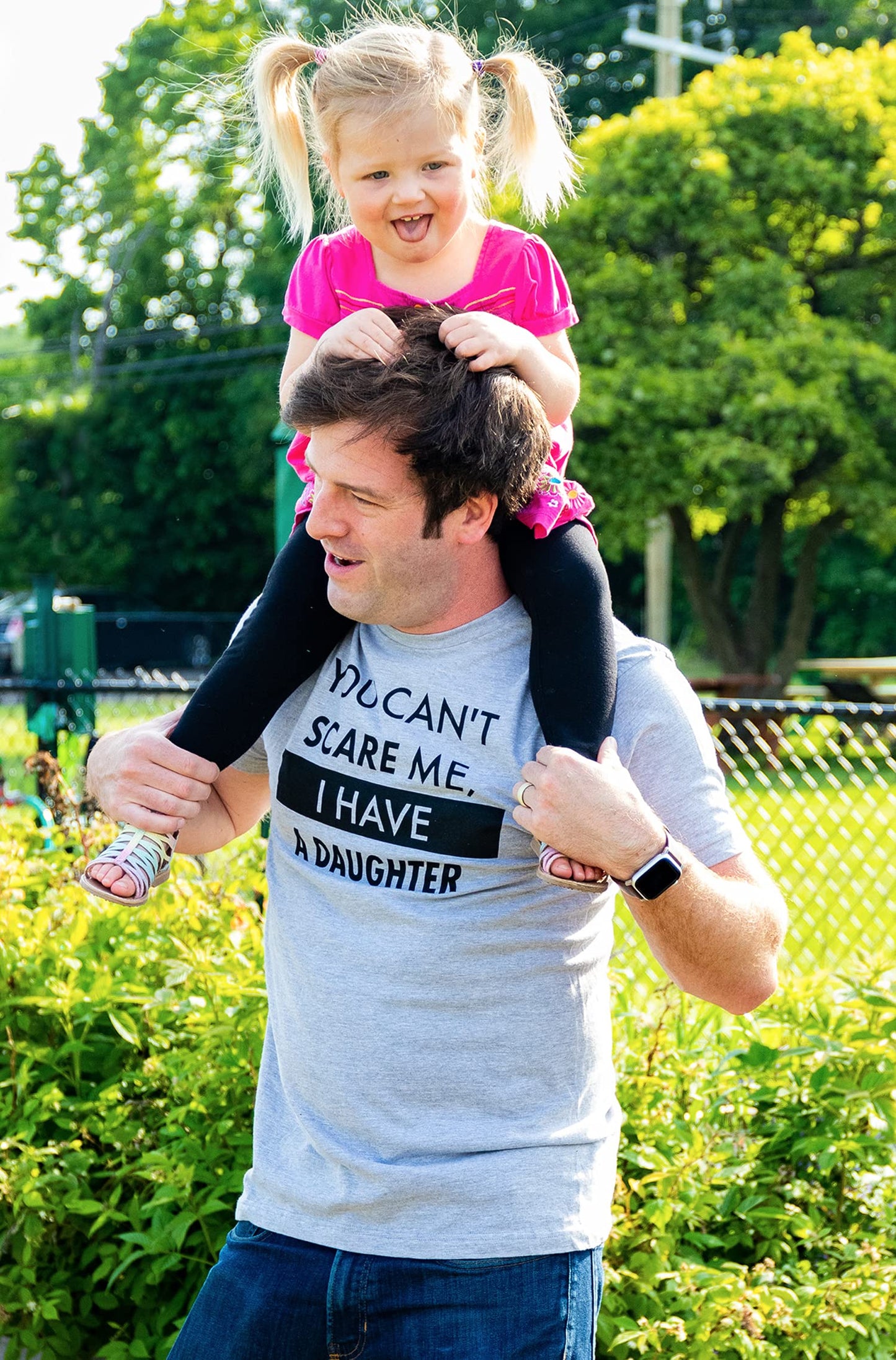 You Can't Scare Me, I Have Kids | Funny Dad Daddy Daughters Children Cute Joke Men T-Shirt