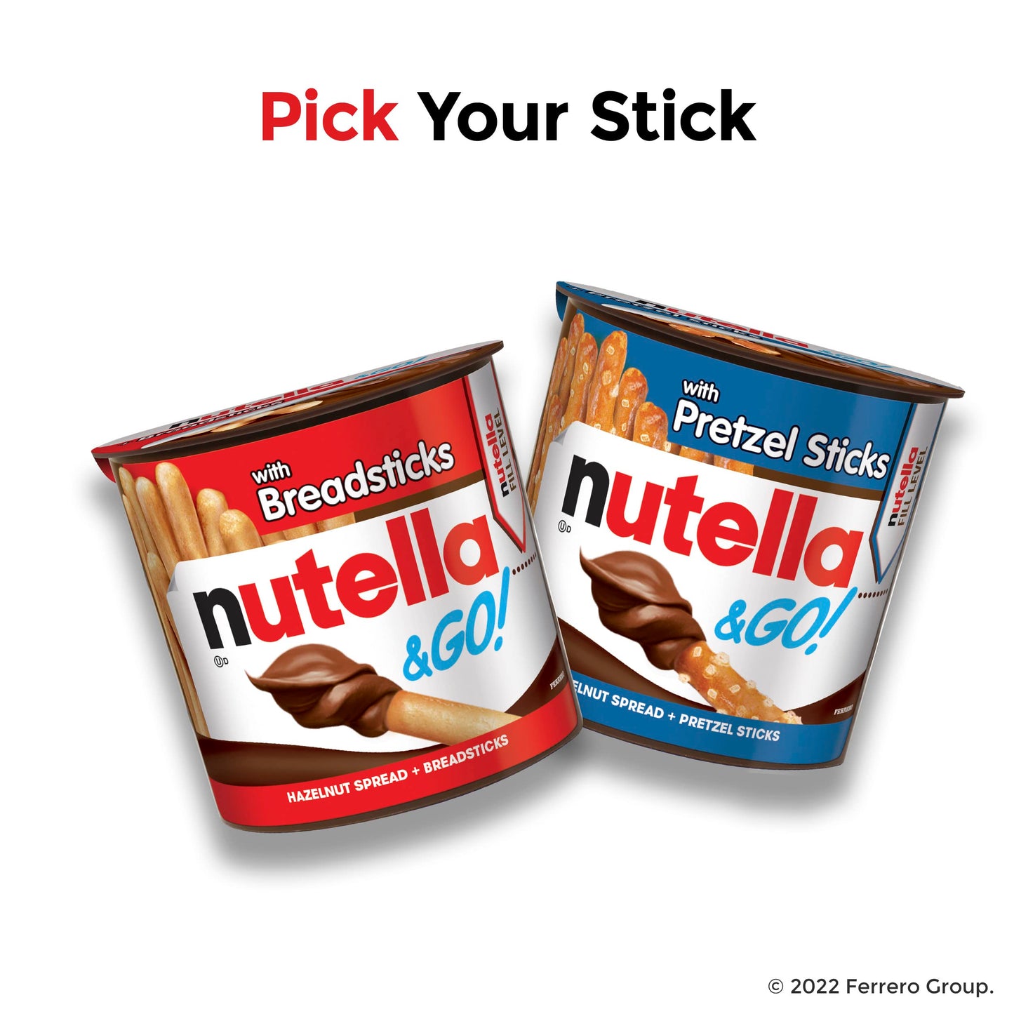 Nutella & GO! Bulk 12 Pack, Hazelnut And Cocoa Spread With Breadsticks, Snack Cups, 1.8 Oz Each