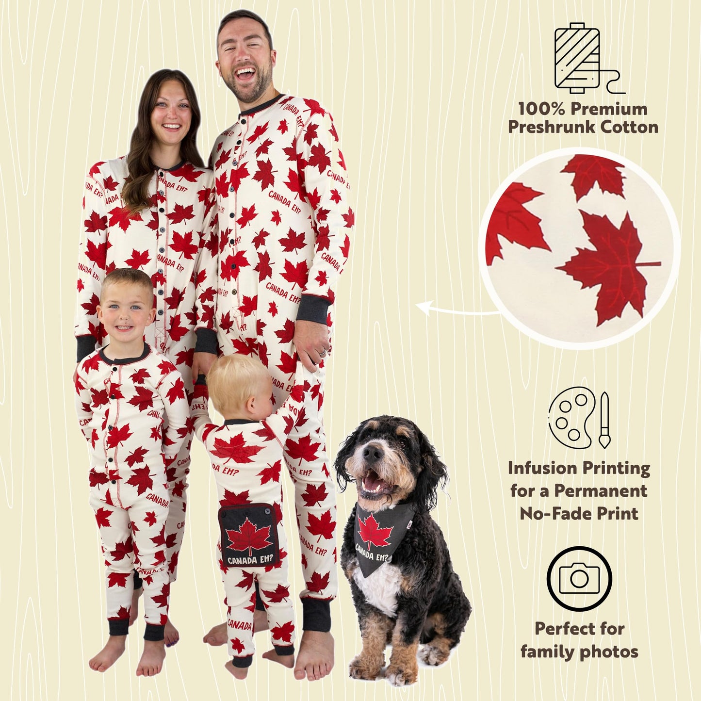 Lazy One Flapjacks, Matching Pajamas for the Dog, Baby, Kids, Teens, and Adults