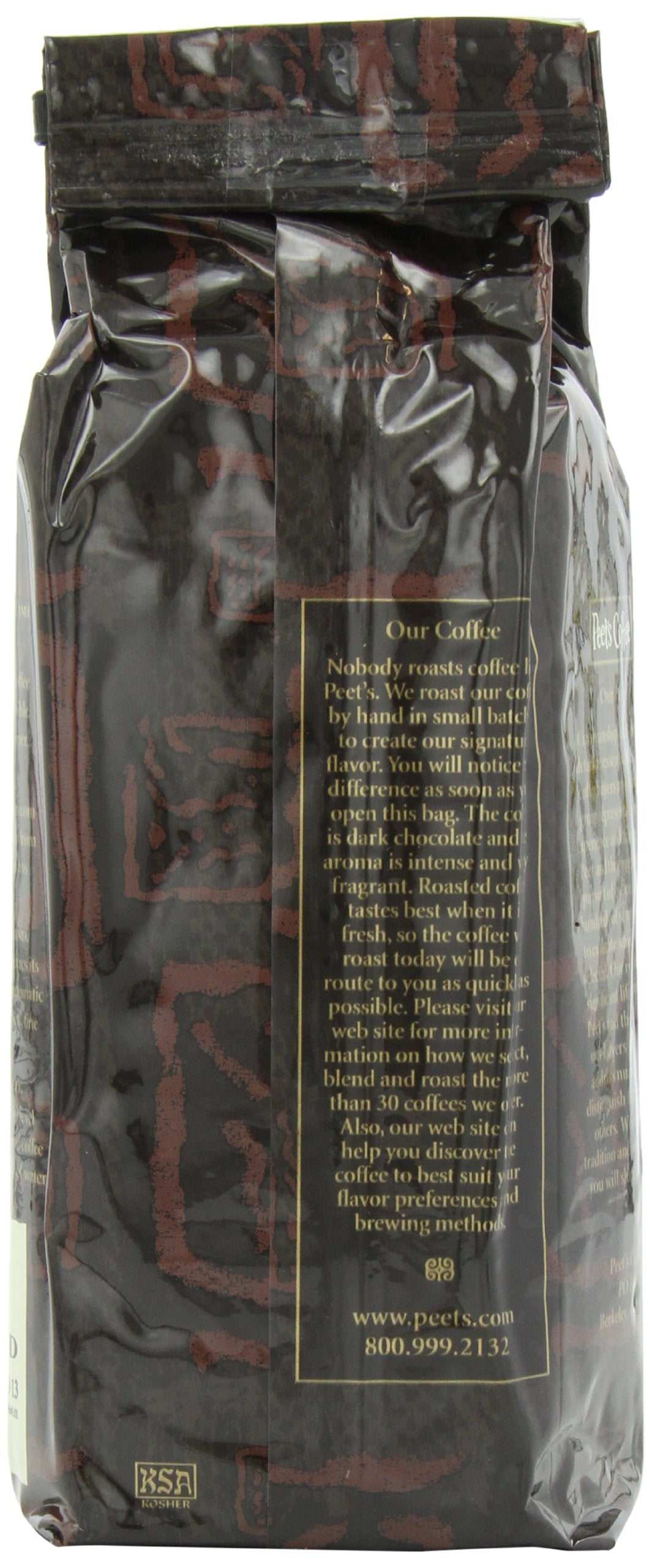 Peet's Coffee, Dark Roast Ground Coffee - Major Dickason's Blend 18 Ounce Bag