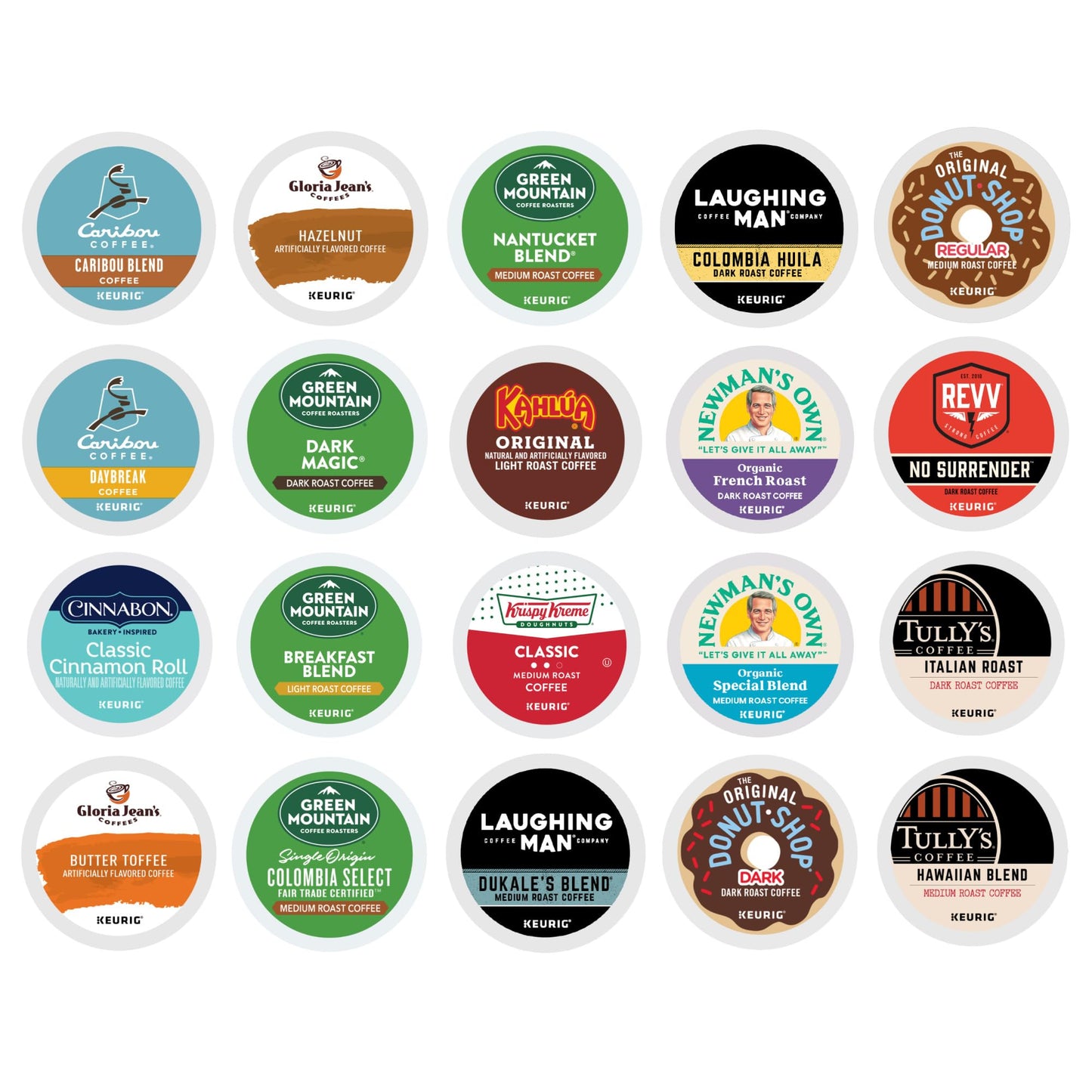 Keurig Coffee Lovers' Collection Sampler Pack, Single-Serve K-Cup Pods, Compatible with all Keurig 1.0/Classic, 2.0 and K-Café Coffee Makers, Variety Pack, 40 Count