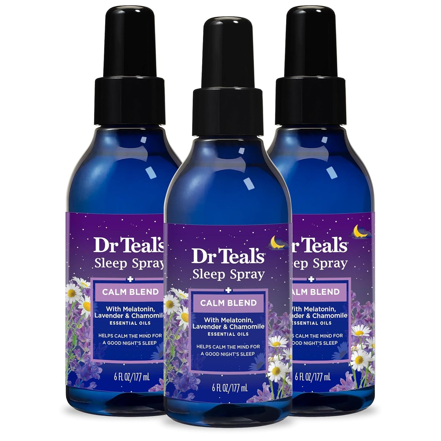 Dr Teal's Foaming Bath with Pure Epsom Salt, Soothe & Sleep with Lavender, 34 fl oz (Pack of 4) (Packaging May Vary)