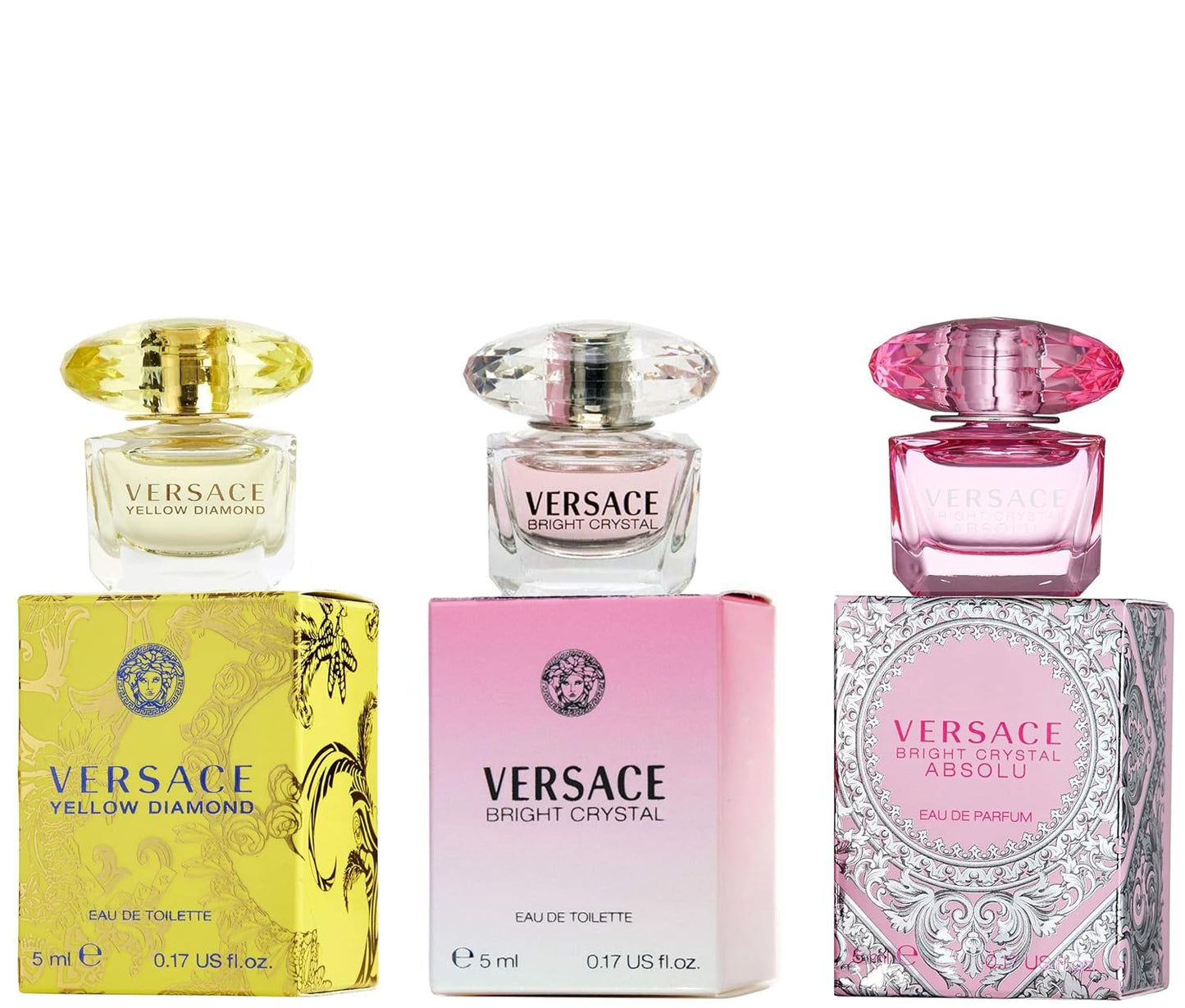 Versace Miniature Variety Trio Collection Perfume Gift Set for Women