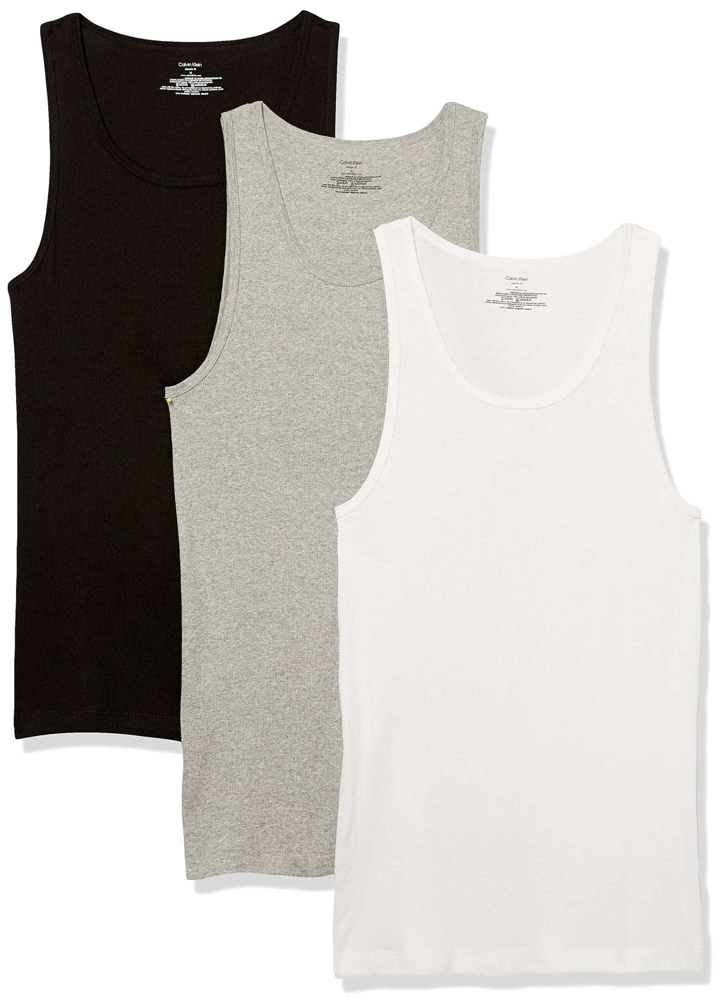 Calvin Klein Men's Cotton Classics 3-Pack Tanks