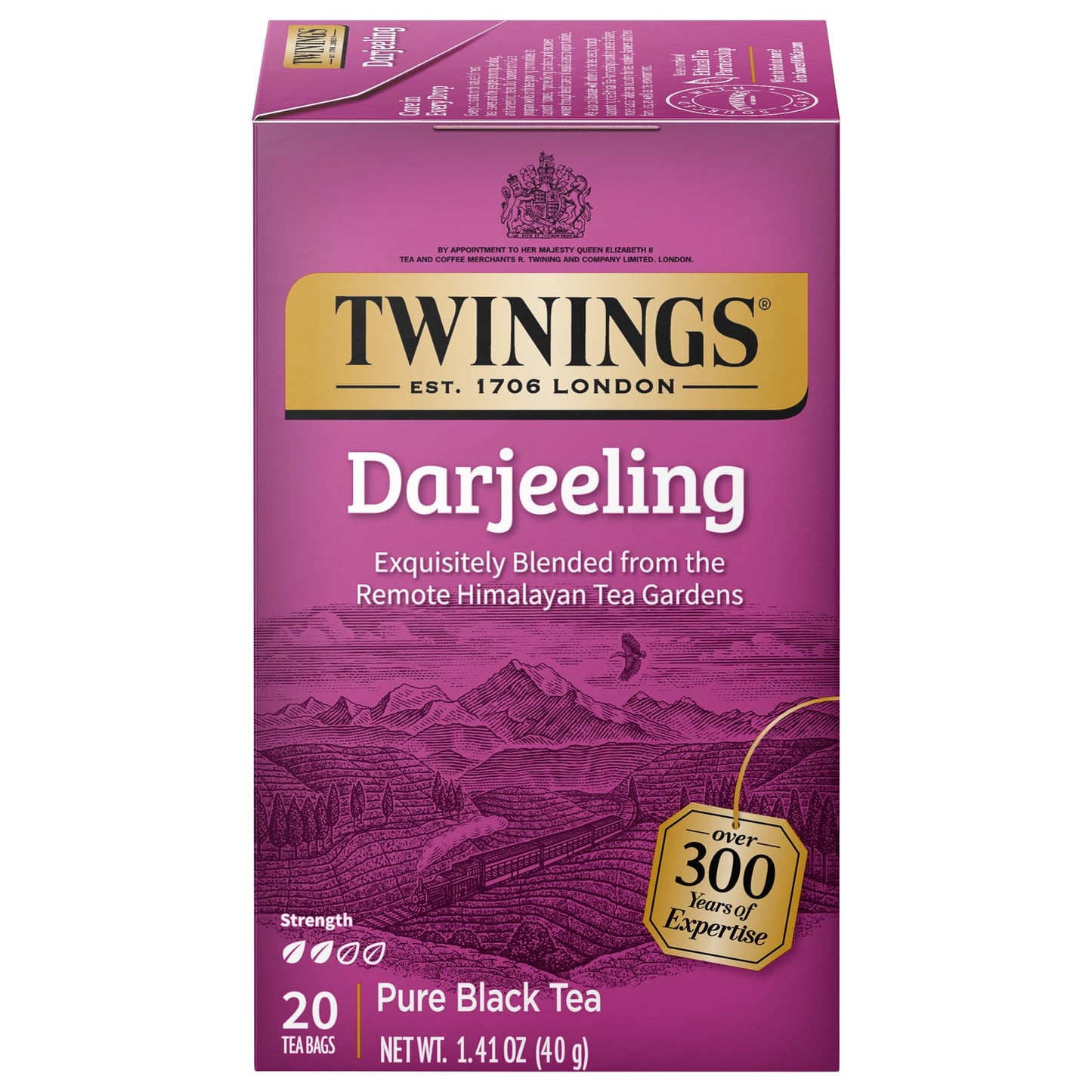 Twinings Decaffeinated English Breakfast Individually Wrapped Black Tea Bags, 20 Count Pack of 6, Flavourful & Robust