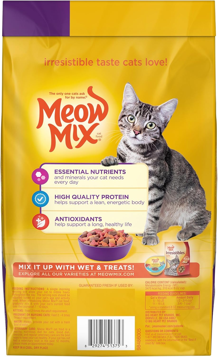 Meow Mix Original Choice Dry Cat Food, 6.3 Pound Bag