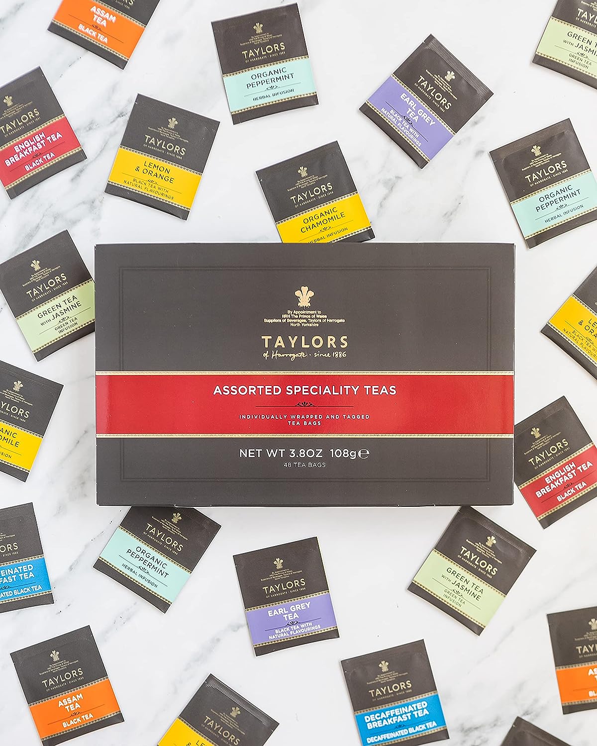 Taylors of Harrogate Assorted Specialty Teas Box , 48 count (Pack of 1)