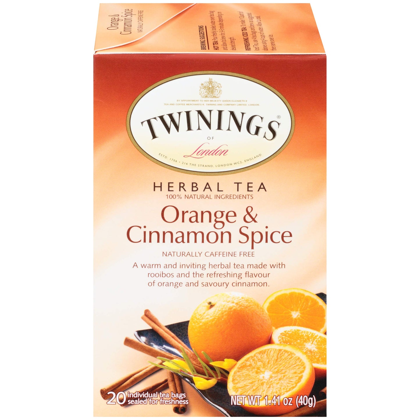 Twinings Decaffeinated English Breakfast Individually Wrapped Black Tea Bags, 20 Count Pack of 6, Flavourful & Robust