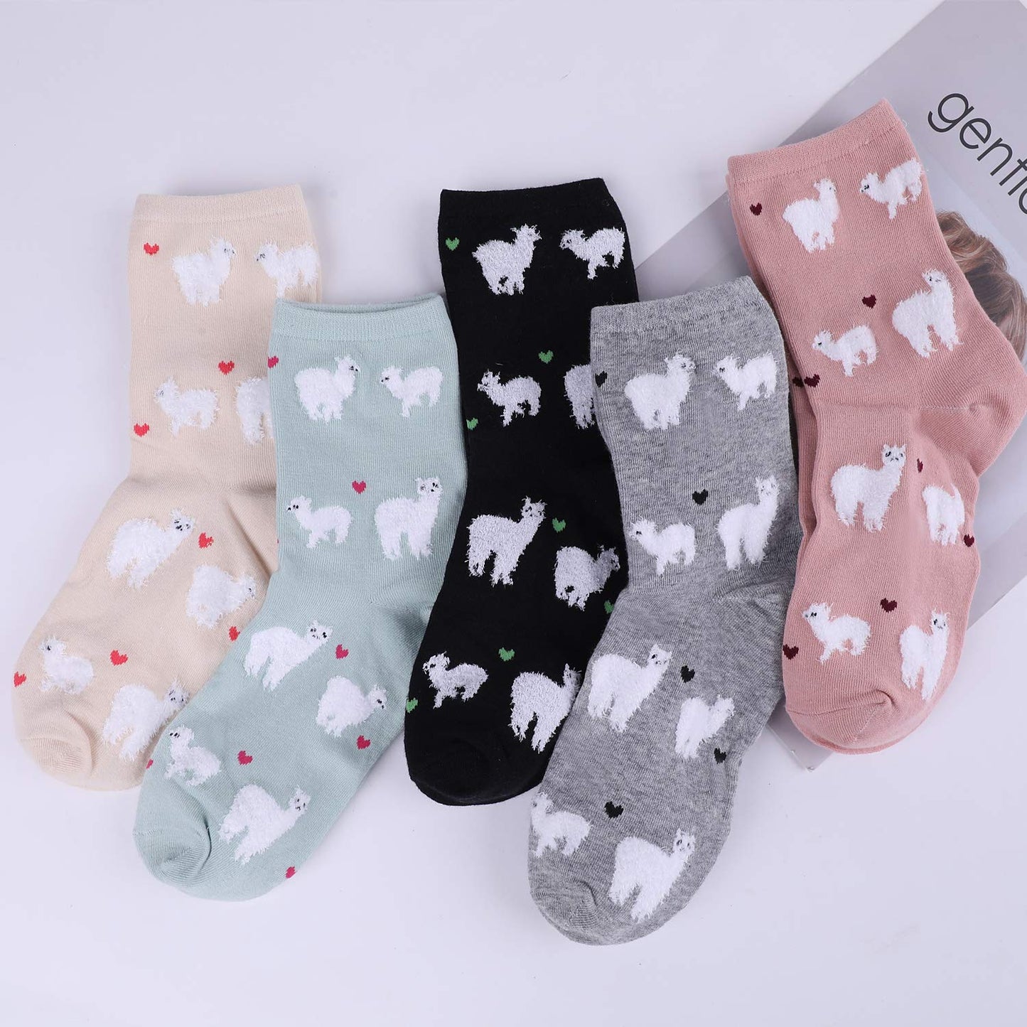 Jeasona Women's Cat Socks Cat Gifts Cute Animal Socks Dog Owl Gifts for Women