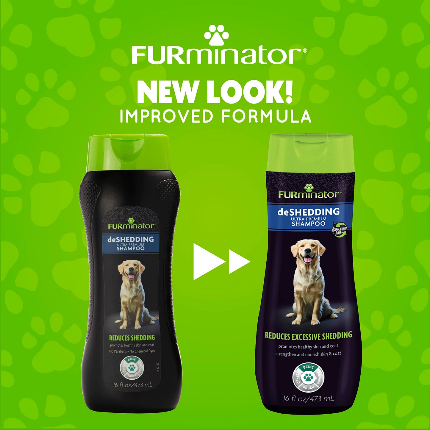 FURminator Ultra Premium deShedding Shampoo for Dogs Helps Reduce Excess Shedding, 16 oz