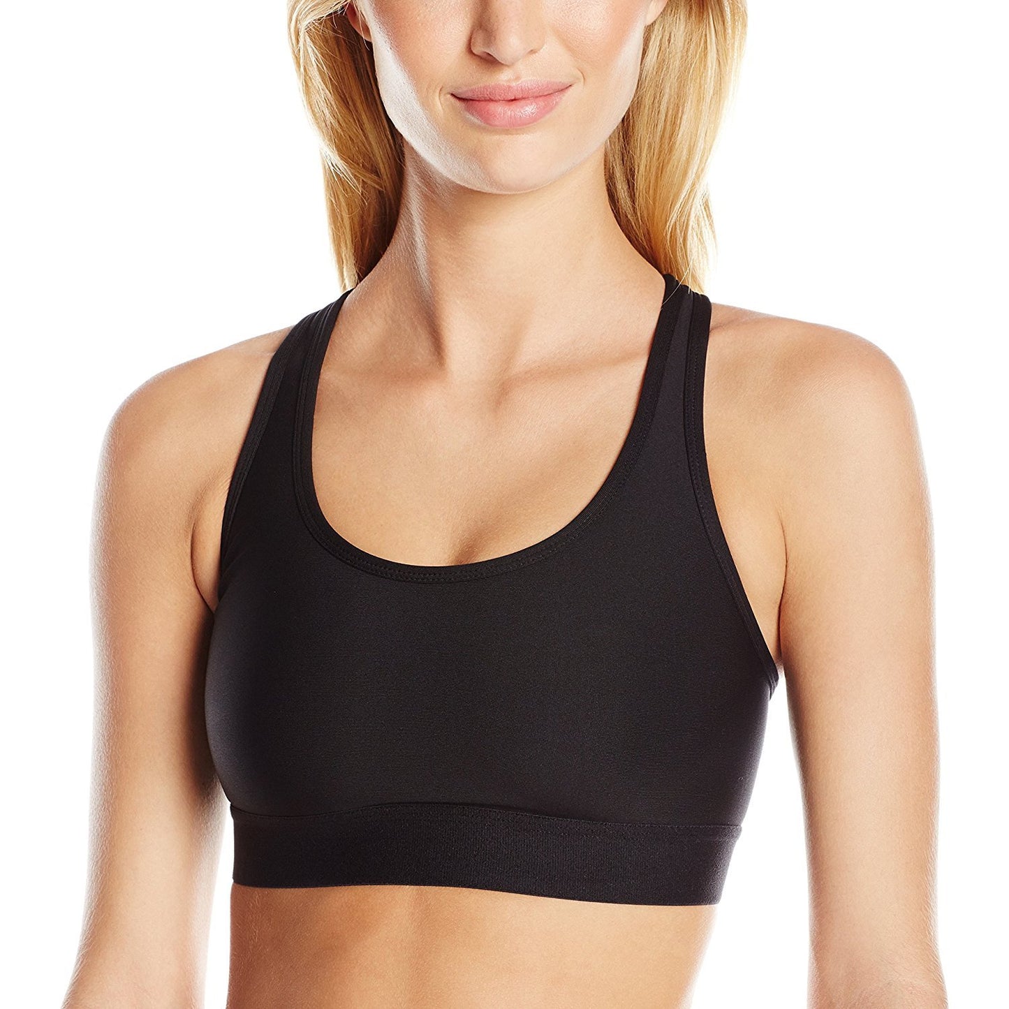 Hanes Women’s Wireless Racerback Sports Bra, Moisture-wicking Compression Support Bra