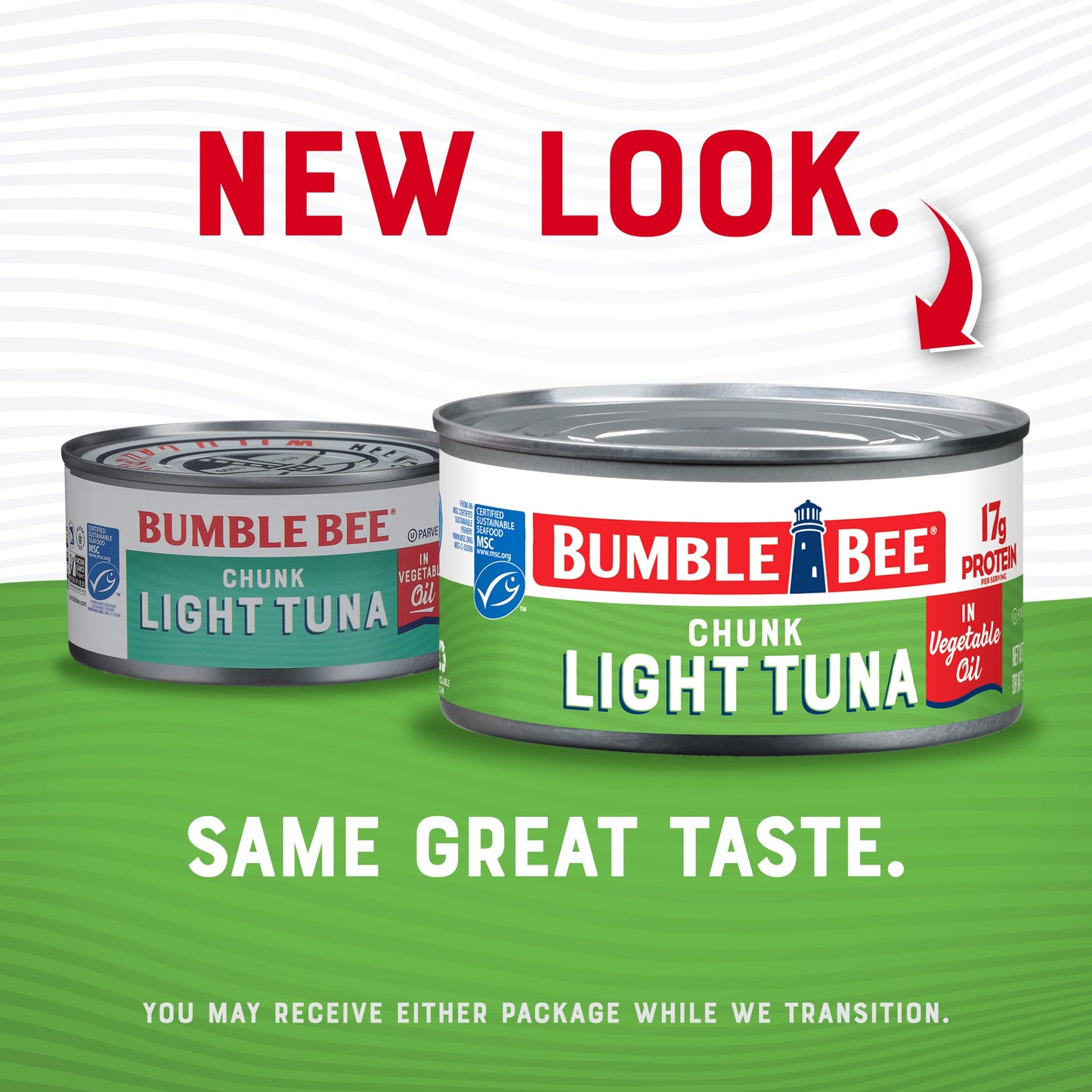 Bumble Bee Chunk Light Tuna In Water, 5 oz Cans (Pack of 24) - Wild Caught - 22g Protein Per Serving - Non-GMO Project Verified, Gluten Free, Kosher - Great For Tuna Salad & Recipes