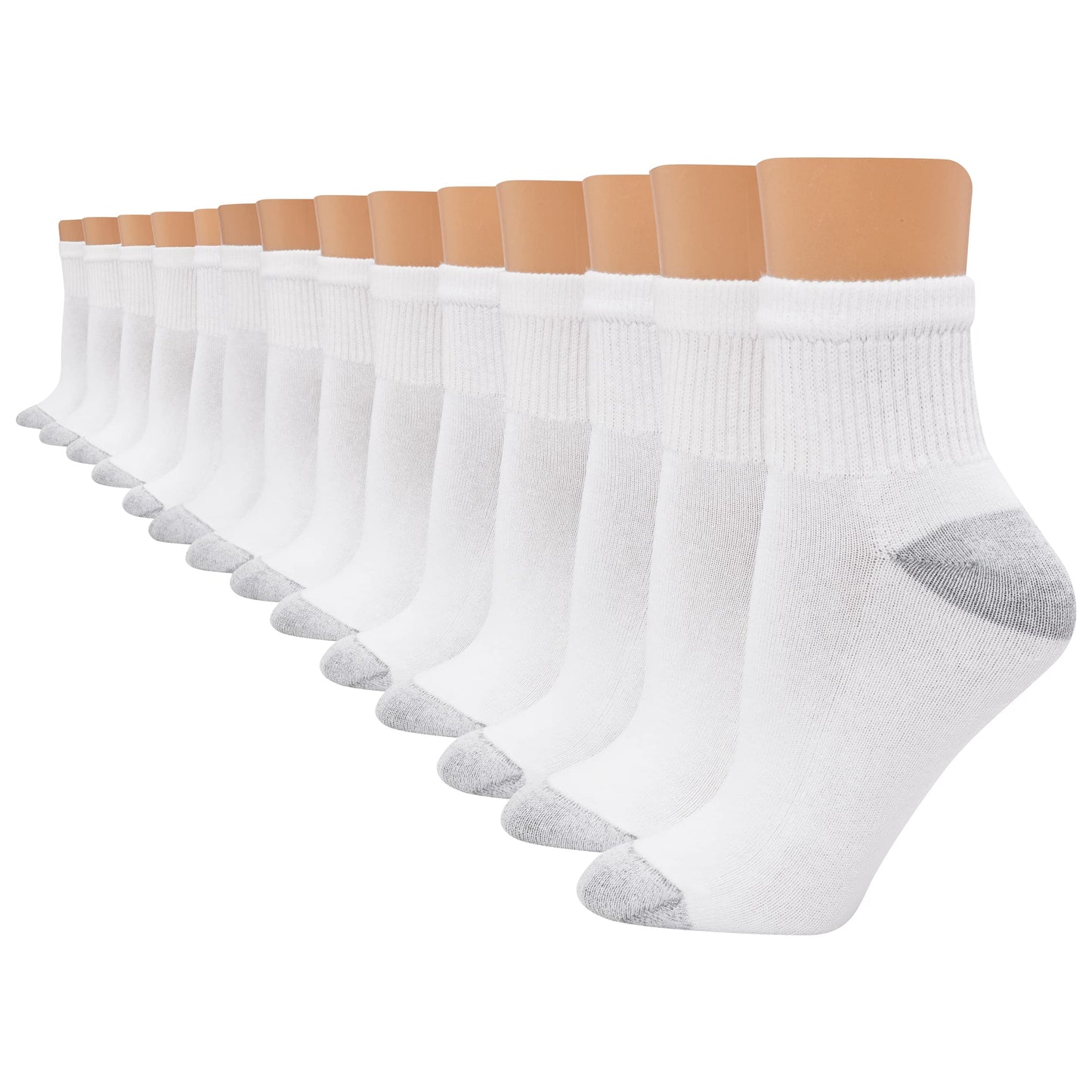 Hanes womens Value, Ankle Soft Moisture-wicking Socks, Available in 10 and 14-packs