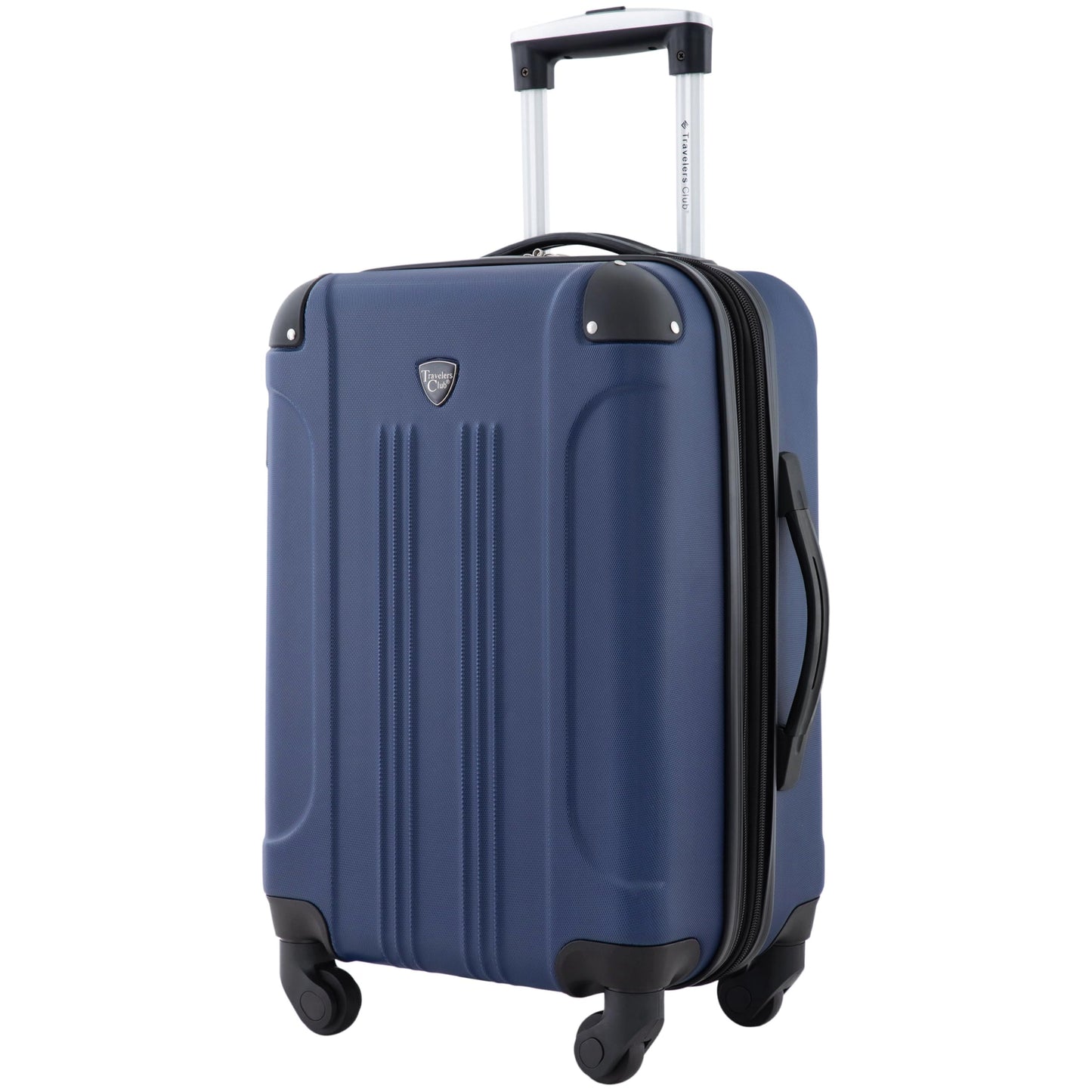 Travelers Club Chicago Hardside Expandable Spinner Luggages, Black, 20" Carry-On