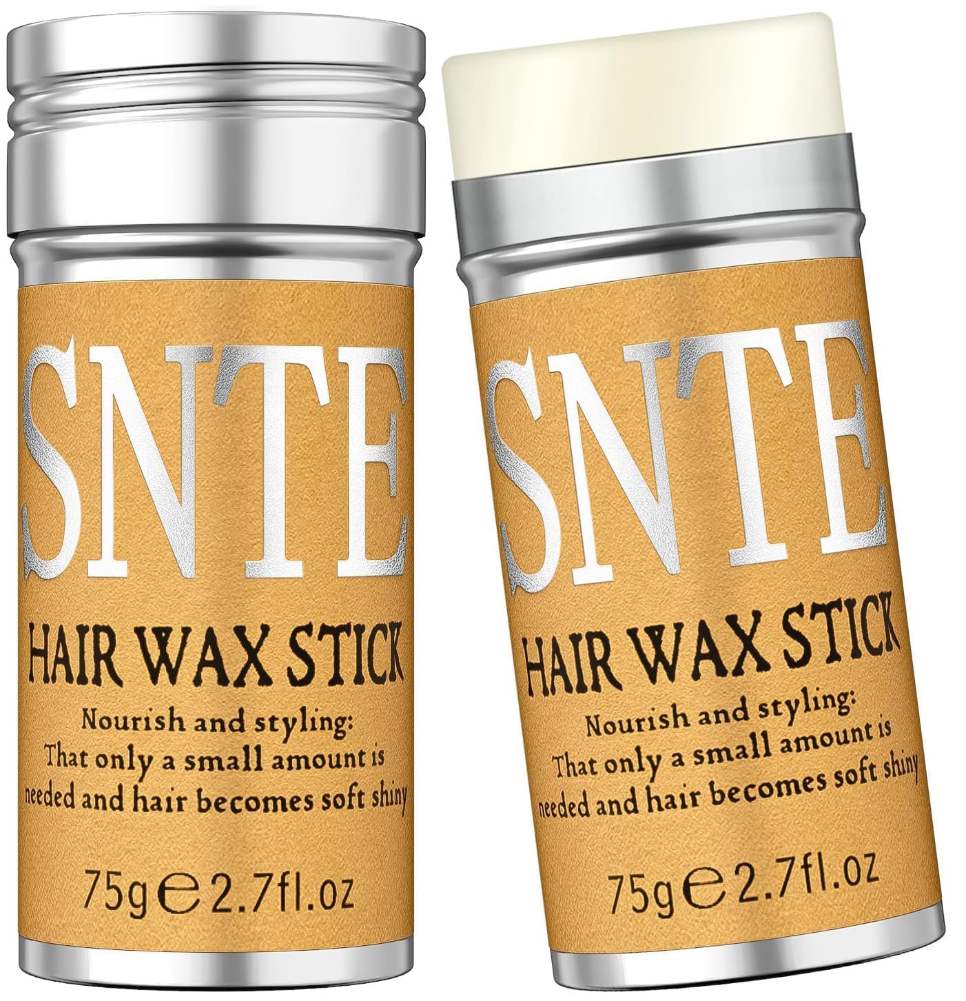 Samnyte Hair Wax Stick, Wax Stick for Hair Slick Stick, Hair Wax Stick for Flyaways Hair Gel Stick Non-greasy Styling Cream for Fly Away & Edge Control Frizz Hair 2.7 Oz