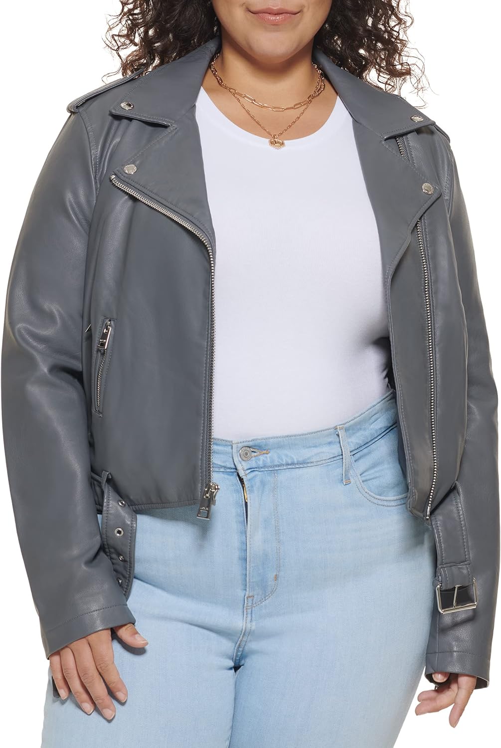 Levi's Women's Belted Faux Leather Moto Jacket (Regular & Plus Size)