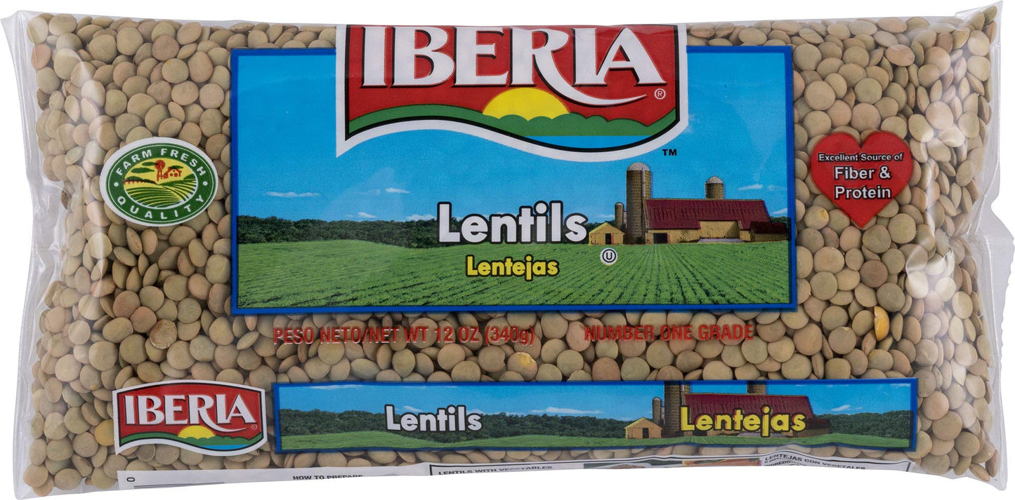 Iberia Dry Lentils, 12 Oz