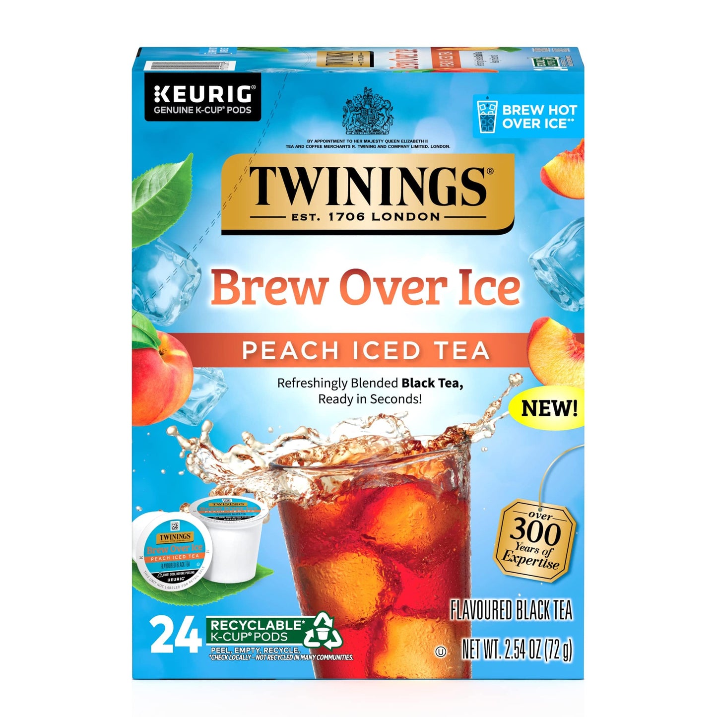 Twinings English Breakfast Tea K-Cup Pods for Keurig, Caffeinated, Smooth, Flavourful, Robust Black Tea, 24 Count (Pack of 1), Enjoy Hot or Iced