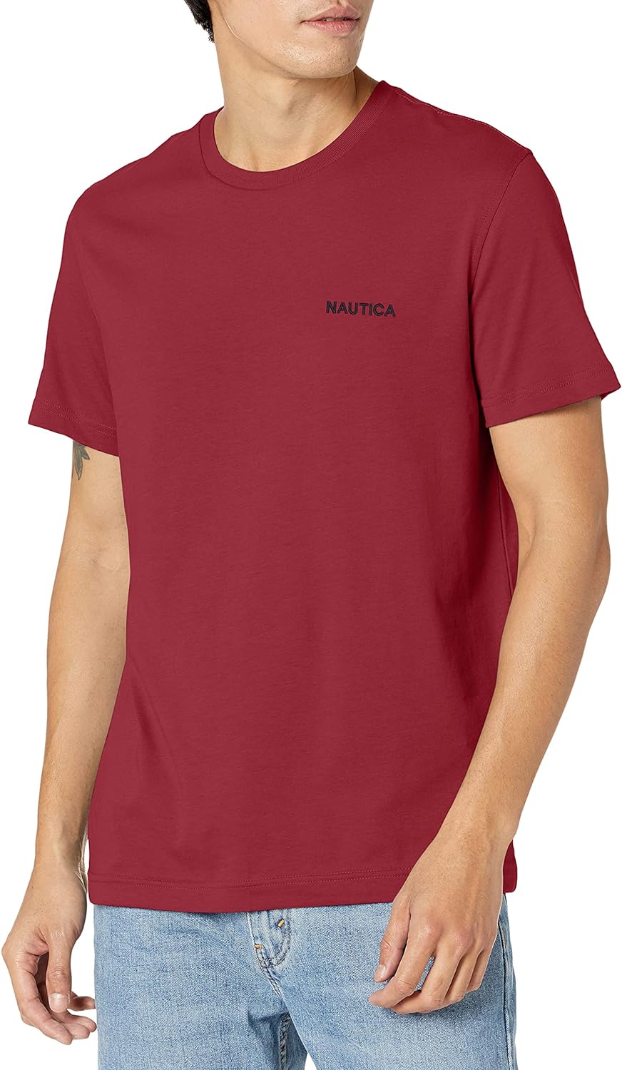 Nautica Men's Short Sleeve Solid Crew Neck T-Shirt