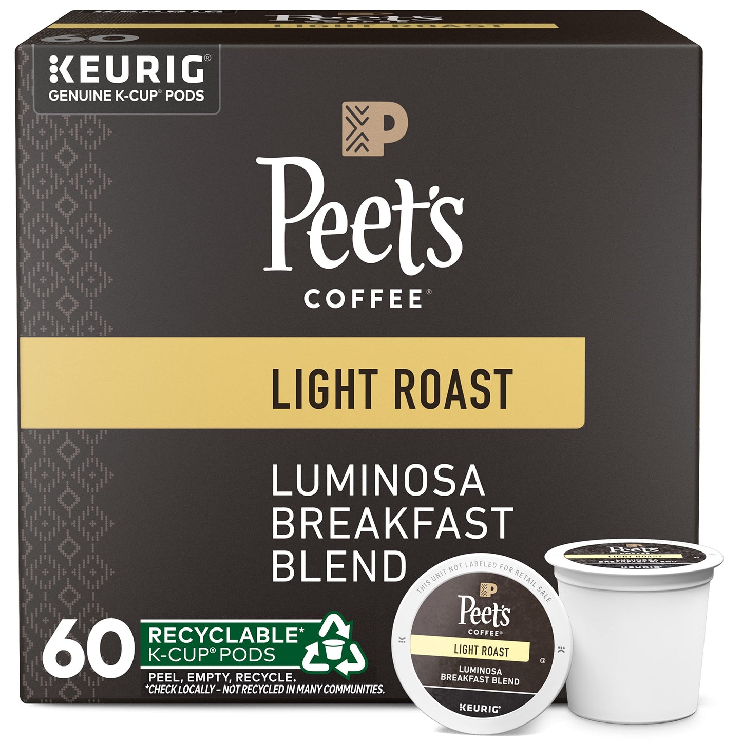 Peet's Coffee, Dark Roast K-Cup Pods for Keurig Brewers - Major Dickason's Blend 75 Count (1 Box of 75 K-Cup Pods)