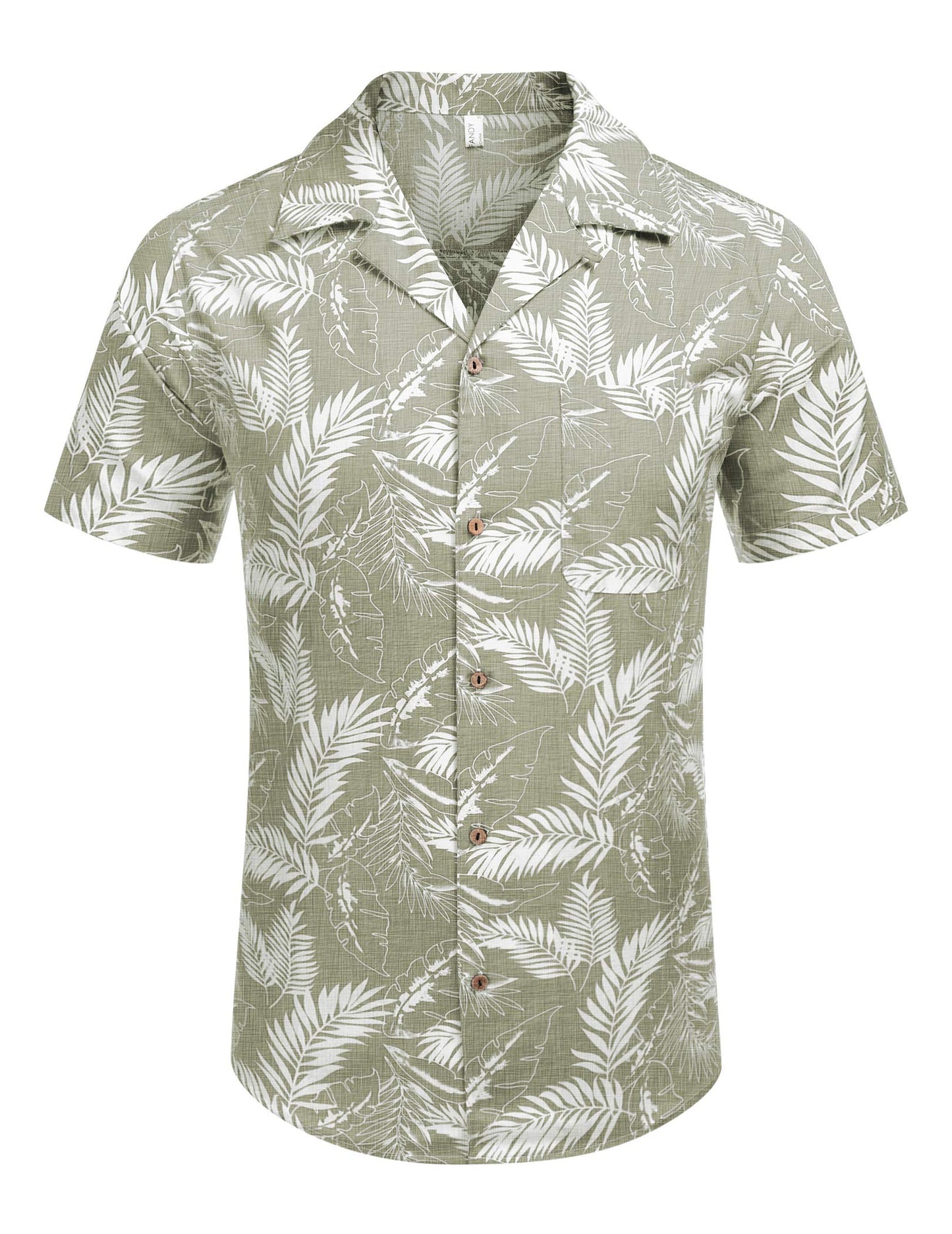 COOFANDY Men's Hawaiian Floral Shirts Cotton Linen Button Down Tropical Holiday Beach Shirts