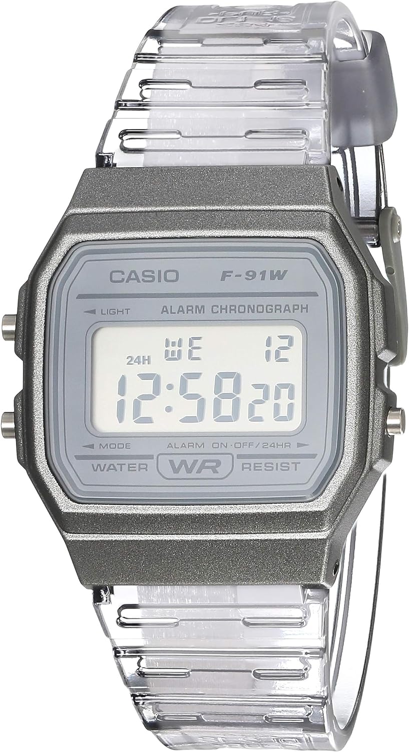 Casio Classic F91W Series Quartz Watch | Water Resistant |1/100 Second Stopwatch | Daily Alarm | Hourly Time Signal |Auto Calendar |SS Caseback |12/24-Hour Format