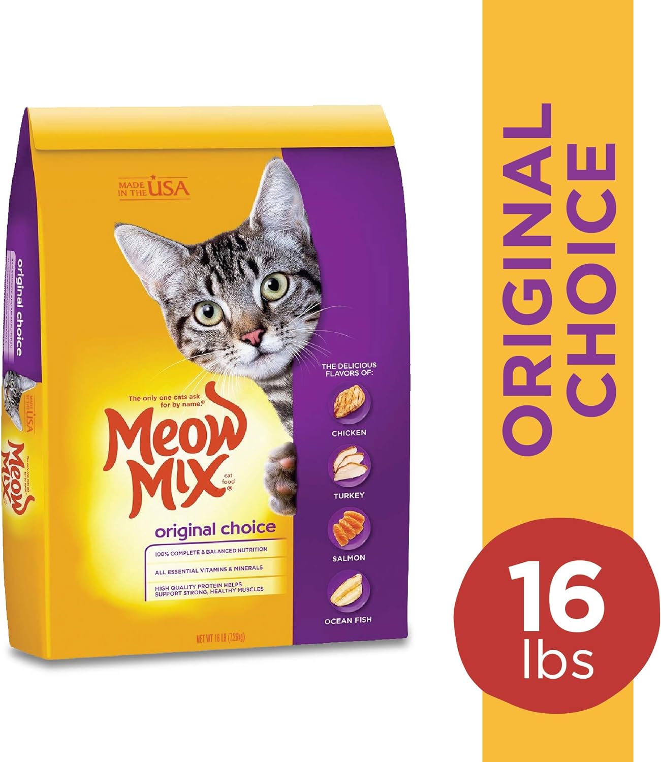 Meow Mix Original Choice Dry Cat Food, 6.3 Pound Bag