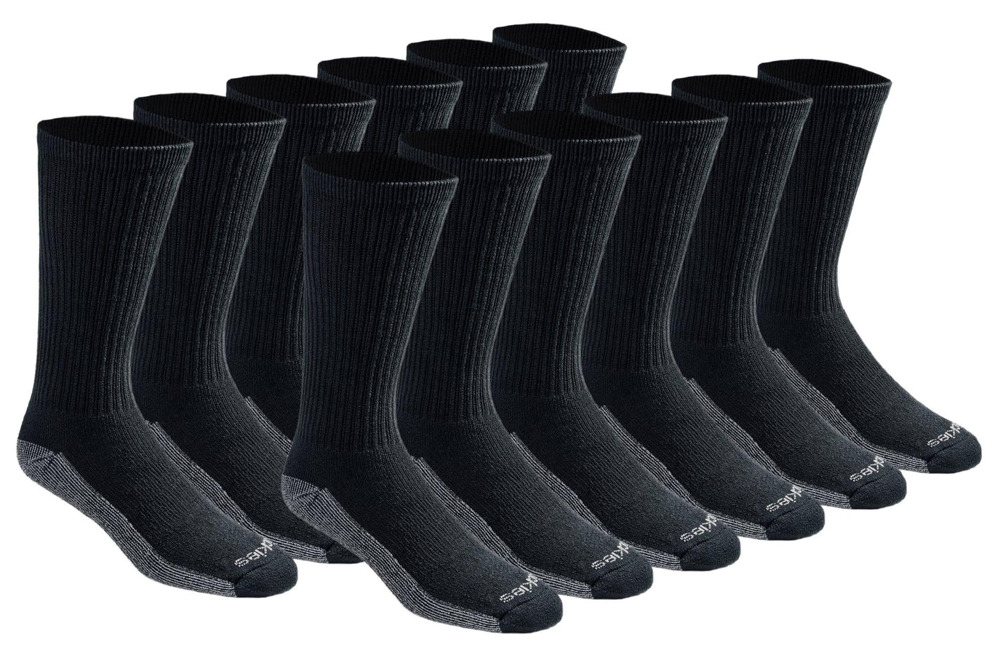 Dickies Men's Dri-tech Essential Moisture Control Crew Socks Multipack