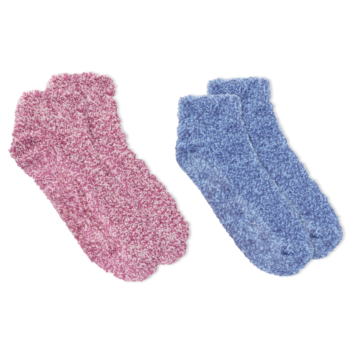 Dr. Scholl’s Women’s Fuzzy Spa Socks - Cozy Low Cut 2 & 3 Pairs - Lavender & Vitamin E Infused