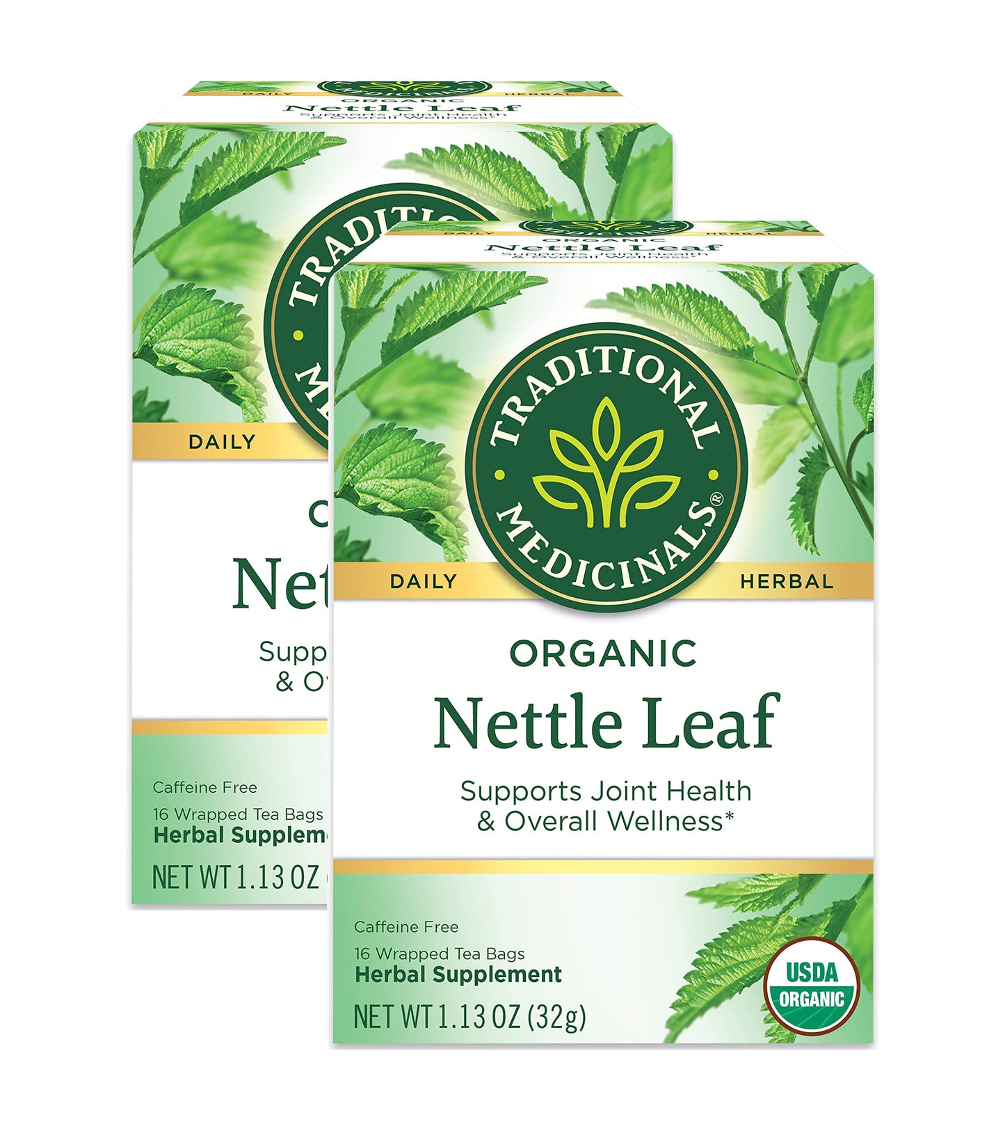 Traditional Medicinals Tea, Organic Lemon Balm, Calms Nerves & Supports Digestion, 16 Tea Bags