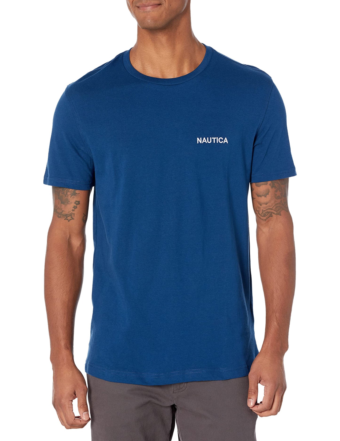 Nautica Men's Short Sleeve Solid Crew Neck T-Shirt