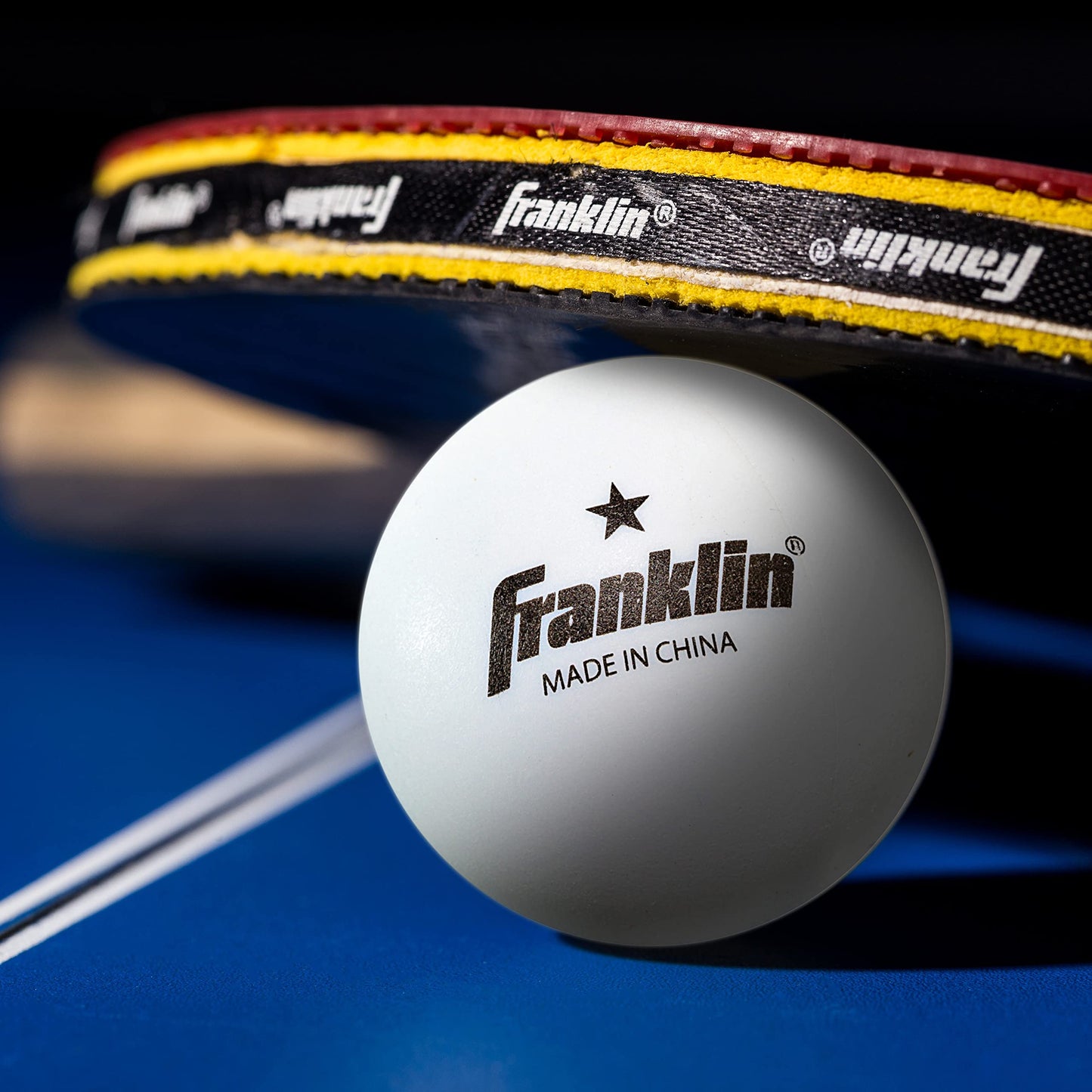 Franklin Sports Ping Pong Balls - Official Size + Weight White 40mm Table Tennis One Star Professional Durable High Performance 12 Count (Pack of 1) Packaging may vary, White