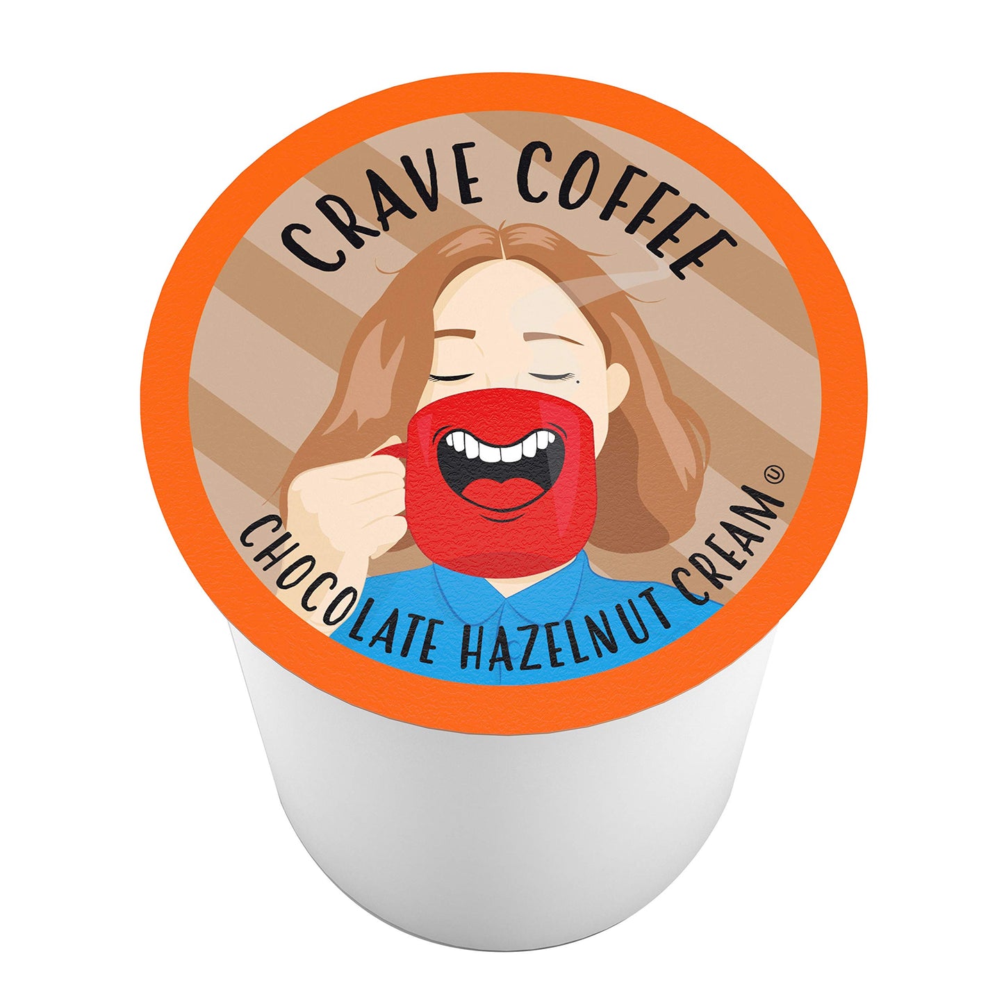 Crave Beverages Flavored Coffee Pods Sampler, Compatible with 2.0 K-Cup Brewers, Assorted Variety Pack, 100 Count