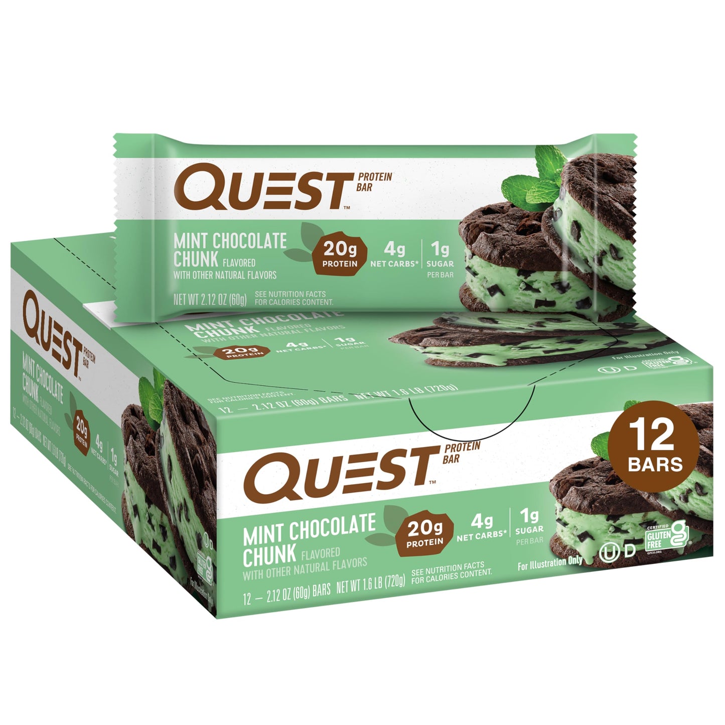 Quest Nutrition Ultimate Variety Pack Protein Bars, High Protein, Low Carb, Gluten Free, Keto Friendly, 12 Count