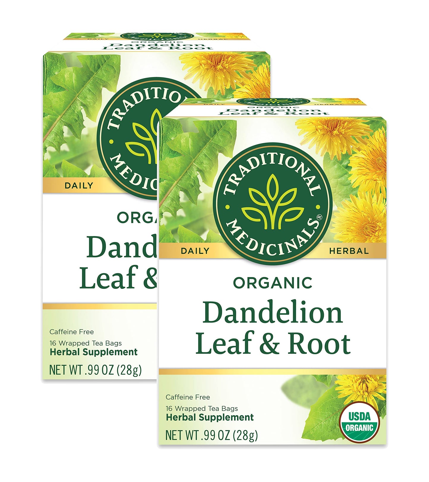 Traditional Medicinals Tea, Organic Lemon Balm, Calms Nerves & Supports Digestion, 16 Tea Bags