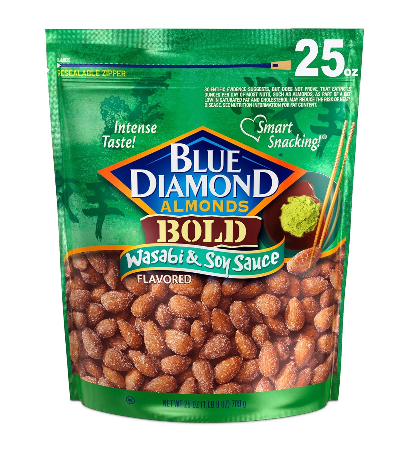 Blue Diamond Almonds Low Sodium Lightly Salted Snack Nuts, 40 Oz Resealable Bag (Pack of 1)