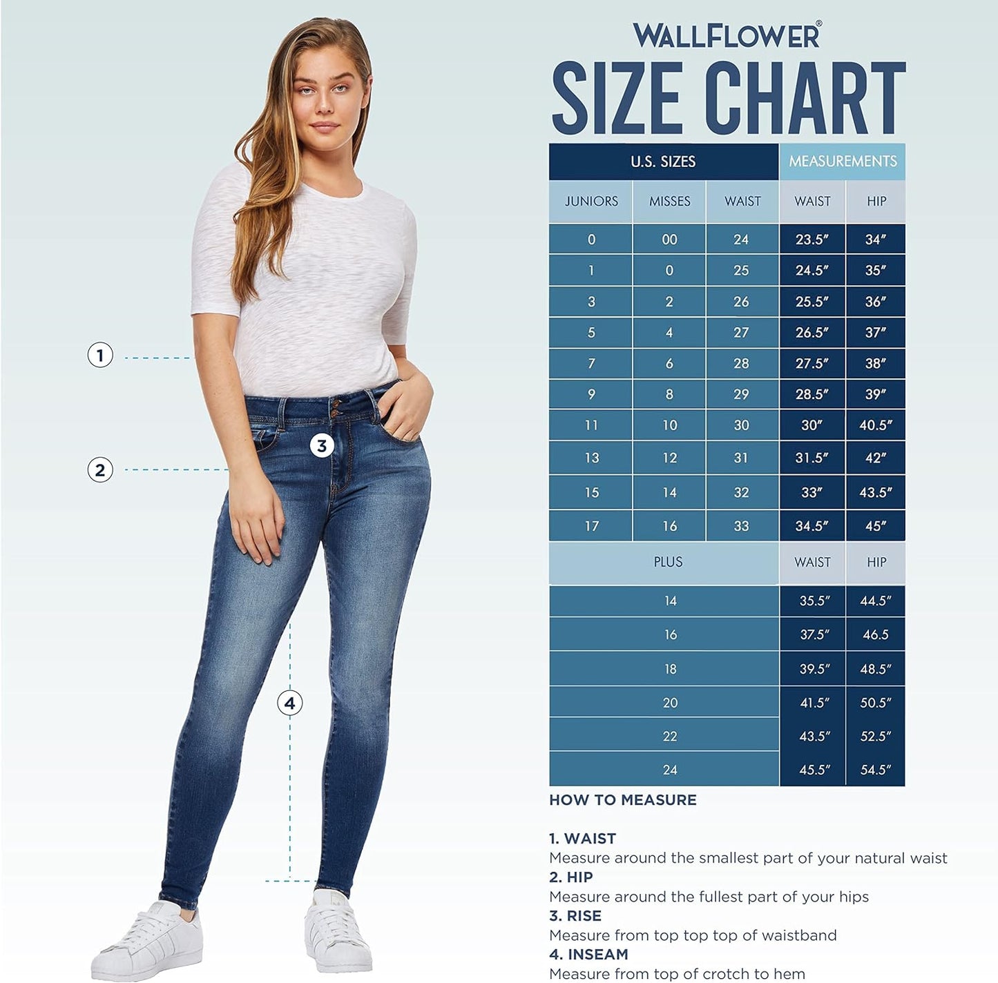 WallFlower Women's Luscious Curvy Bootcut Mid-Rise Insta Stretch Juniors Jeans (Standard and Plus)