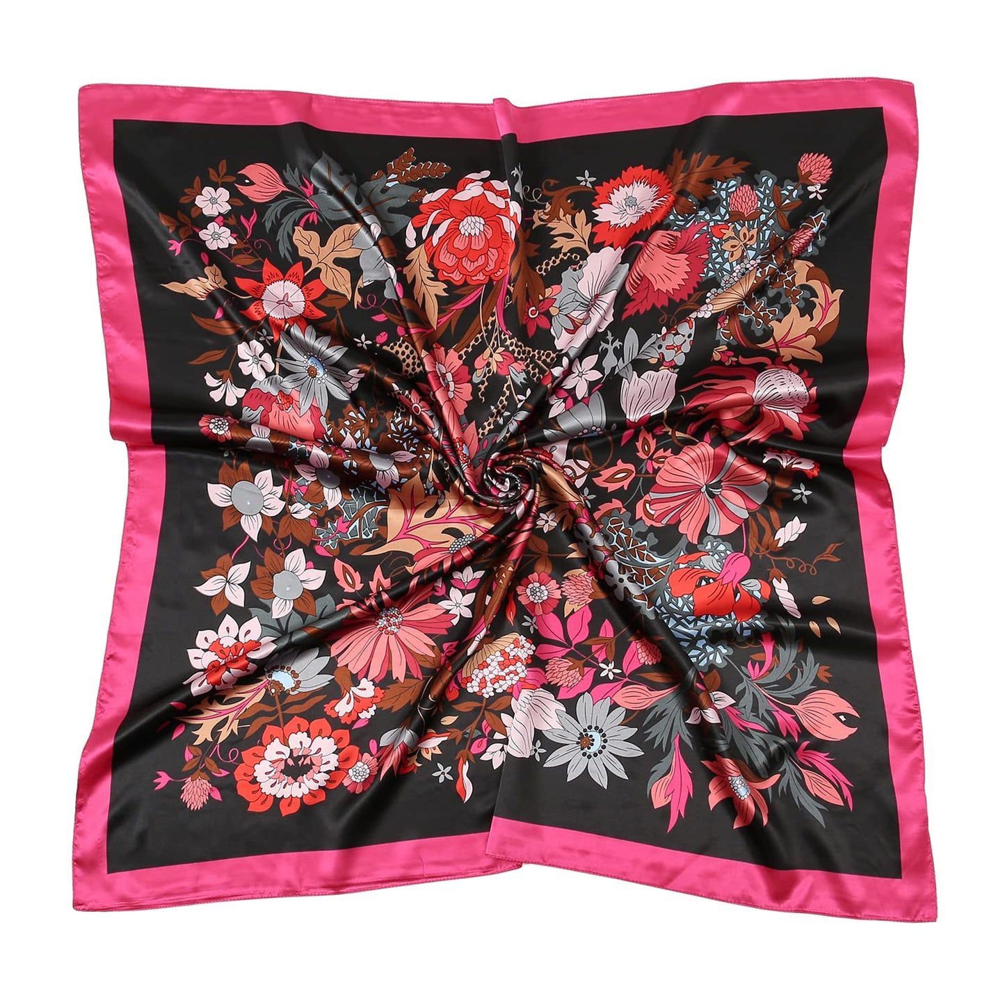 RIIQIICHY Head Scarf for Women Like Silk Satin Scarf for Hair Wrapping at Night Bandana Square Scarf for Sleeping 35 Inch