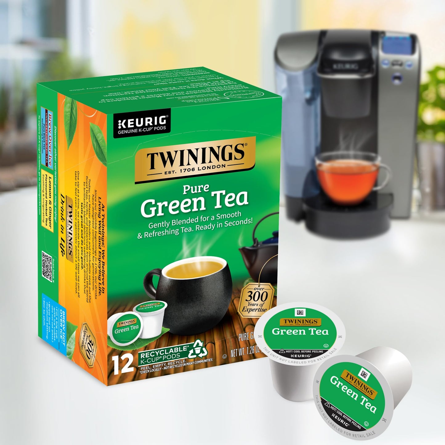 Twinings English Breakfast Tea K-Cup Pods for Keurig, Caffeinated, Smooth, Flavourful, Robust Black Tea, 24 Count (Pack of 1), Enjoy Hot or Iced