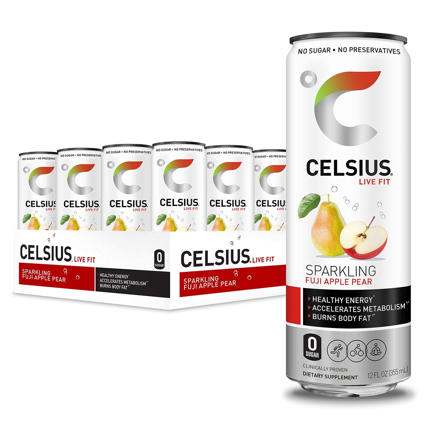 CELSIUS Assorted Flavors Official Variety Pack, Functional Essential Energy Drinks, 12 Fl Oz (Pack of 12)