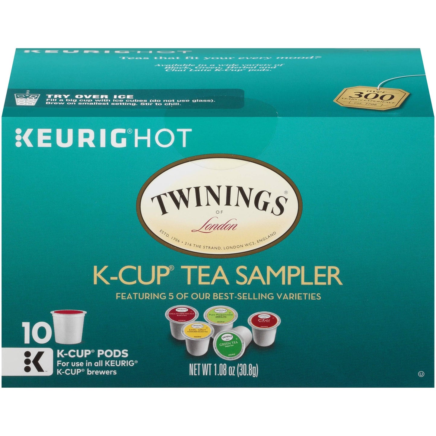 Twinings English Breakfast Tea K-Cup Pods for Keurig, Caffeinated, Smooth, Flavourful, Robust Black Tea, 24 Count (Pack of 1), Enjoy Hot or Iced