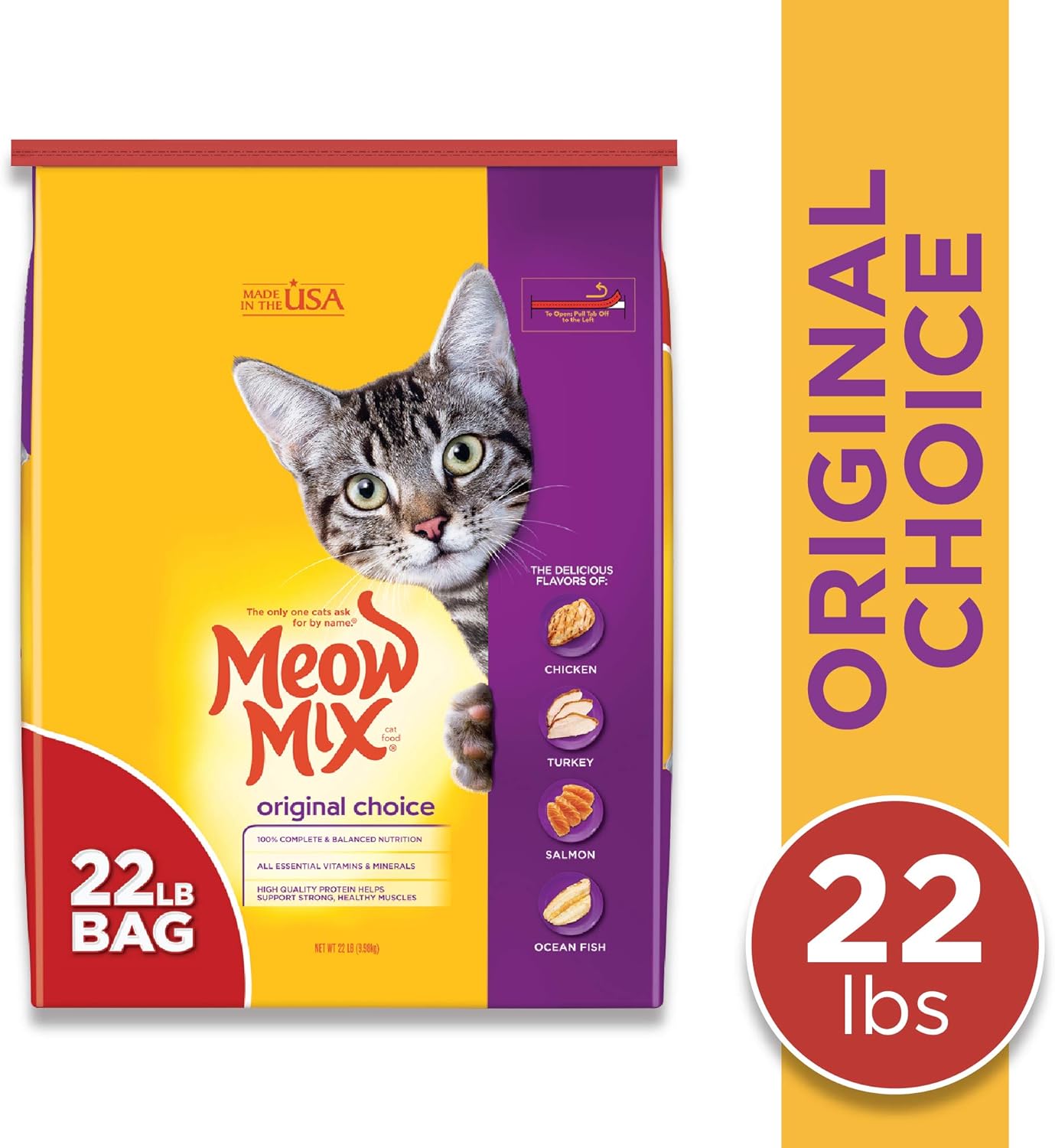 Meow Mix Original Choice Dry Cat Food, 6.3 Pound Bag