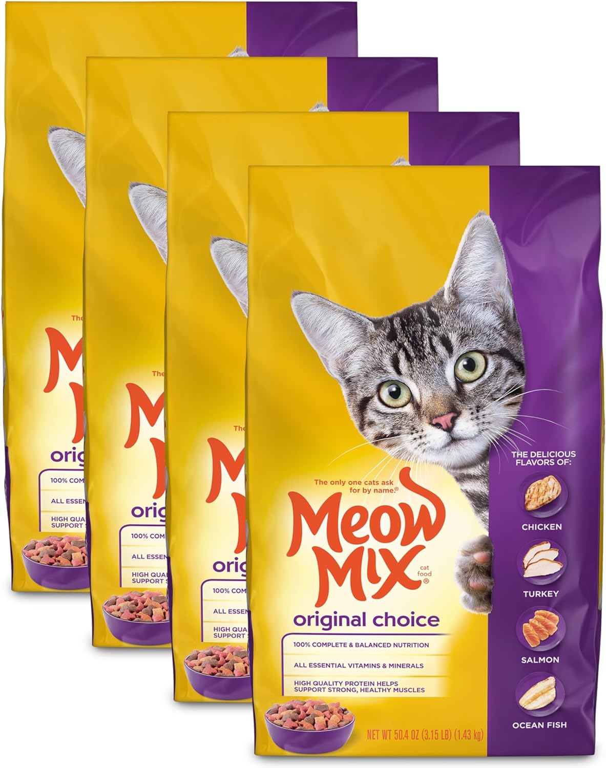 Meow Mix Original Choice Dry Cat Food, 6.3 Pound Bag