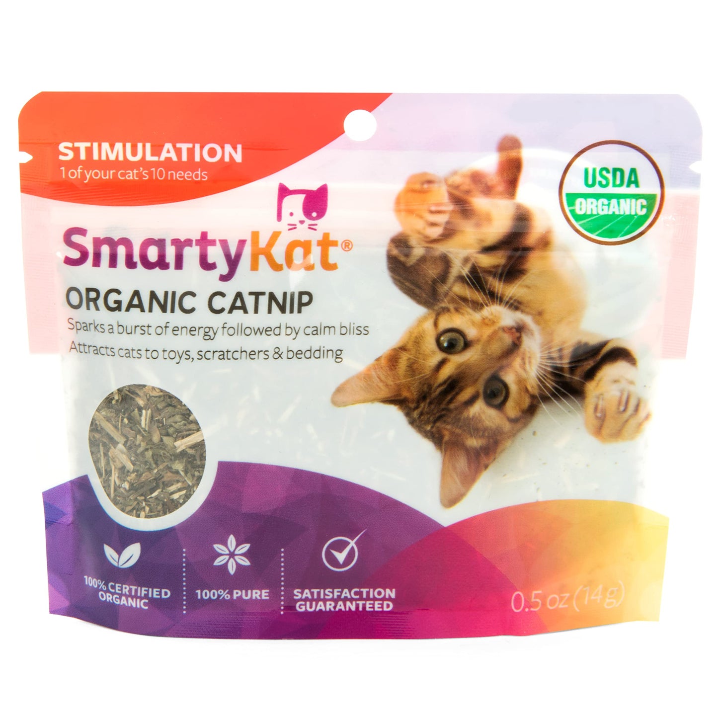 SmartyKat Catnip for Cats & Kittens, Shaker Canister - 2 Ounces