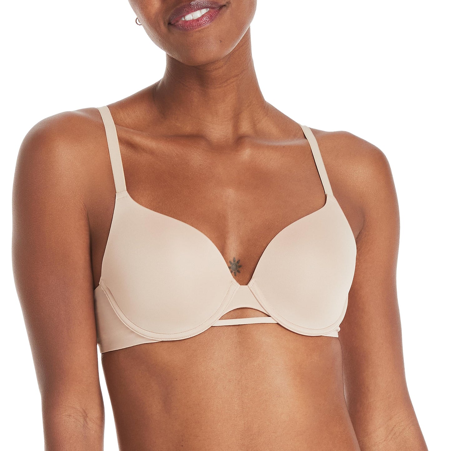 Hanes Womens Underwire T-Shirt Bra, No-Poke Dreamwire Full-Coverage Bra, X-Temp